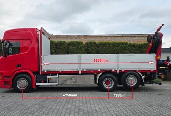 Scania R500 - 6x2 - Valník + HR-HMF 2120K5 – EURO 6 - 4
