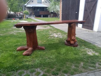 Drevený stôl zo samorostov. - 4