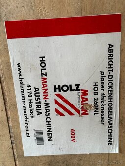 Holzmann HOB 260NL – hobľovačka NEPOUŽITÁ - 4