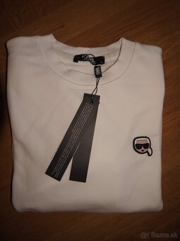 Karl Lagerfeld dámska biela mikina - 4