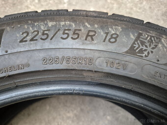 225/55 r18 zimné 4 ks MICHELIN dezén 5,6 - 5 mm - 4