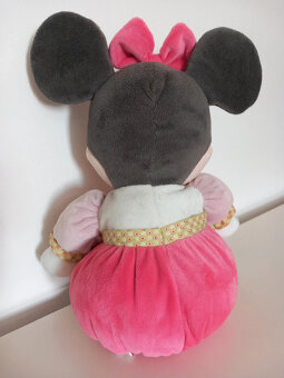 Plyšová sediaca myška Minnie, nehraná - výška 32 cm - 4