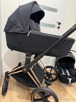 Cybex Priam 3 v 1 Sepia Black – podvozok Chrome Brown 4.0 + - 4