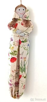 Látková bábika na sáčky/igelitky - 4