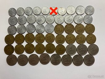 Československo 1960 - 1993 ČSSR ČSFR mince v obyčajnom stave - 4