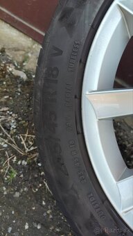 Hlinikové disky Škoda 5x112r18,pneu 235/45r18 - 4