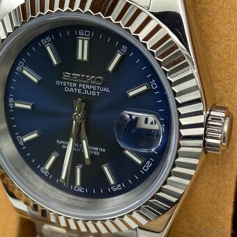 Seiko Mod Datejust Blue - 4