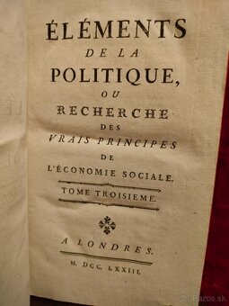 Staré knihy z r. 1773 Politická ekonómie London - 4