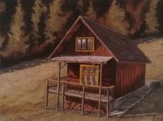 Ručne maľovaný obraz - Olejomaľba - Mestá a budovy - 4