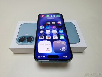 APPLE IPHONE 16 128GB TEAL TOP STAV,ZDRAVIE BATERKY 100% - 4