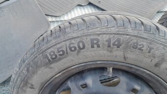 Predám 4ks disky 6Jx14 ET43 s pneu 185x60x R14 - 4