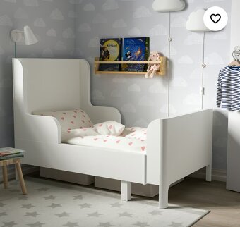 Detská rastúca posteľ IKEA busunge+ matrac nattsmyg - 4