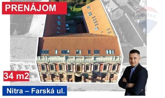 Priestor 34 m2 na prenájom, Farská 10, Nitra - 4