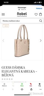 Originál Guess  kožená kabelka - 4