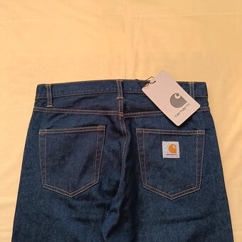 Carhartt Pontiac Pant modré džínsy rifle nohavice W33 L32 - 4