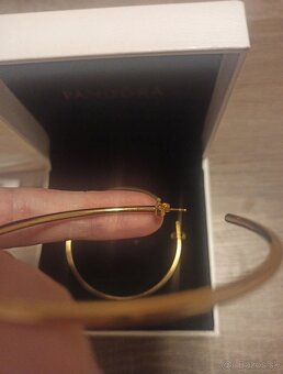 Pozlátené Pandora náušnice - 4