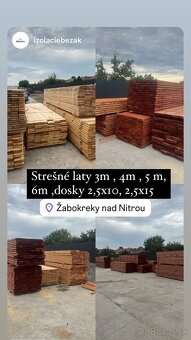 Predaj OSB,KVH,tatr.pr.surove rezivo,Strešne laty - 4