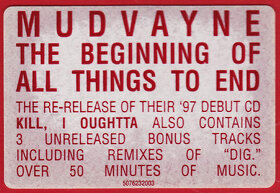 cd Mudvayne ‎– The Beginning Of All Things To End 2001 - 4