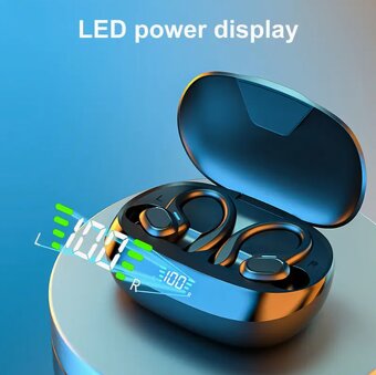 Slúchadlá LAN XUN s nabíjacím puzdrom a LED displejom - 4