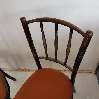 Retro stolicky TON Thonet vidiecke provence 2ks - 4