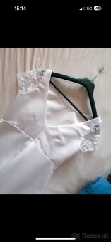 Satenové svadobné šaty - 4