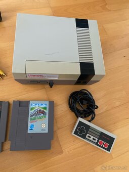 Nintendo NES Entertainment System 1987 herná konzola + 3 hry - 4