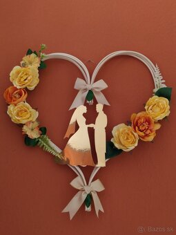 Svadobná výzdoba na dvere - 4