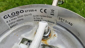 Stropne bodove svietidlo 4x GU10 Globo, 2 kusy - 4