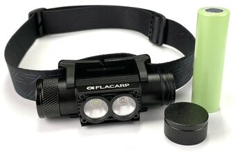 Vodotesná Nabíjacia Čelovka Flacarp HL3UV Biela + UV LED HL - 4
