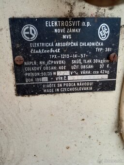 Elektrosvit chladnička 1962 - 4