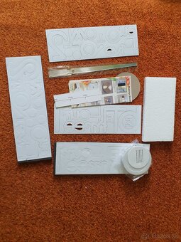 3D Nalepovacie hodiny DIY Clock Silver - 4