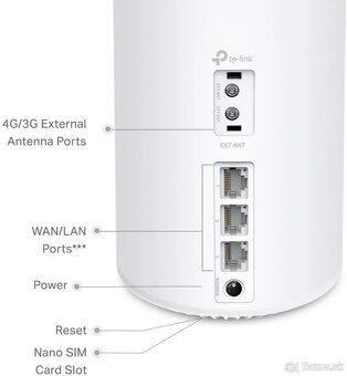 Predám TP-Link Deco X50-4G WiFi 6 Gigabit mesh systém, LTE - 4
