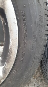 Hliníkové disky+pneumatiky 205/55R16 - 4
