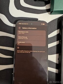 Pixel 9 Pro 256MB Obsidian 11 mes zaruka, garazovany - 4