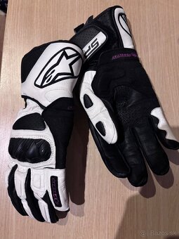ALPINESTARS biele rukavice na motorku Stella SP-8 - 4