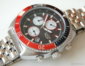 LIGE 8988 TURTLE Red-Blue - pánske luxusné hodinky - 4