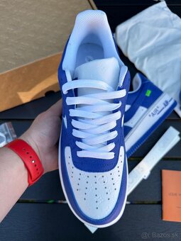 NIKE AIR FORCE 1 LOW LOUIS VUITTON VIRGIL ABLOH WHITE ROYAL - 4