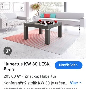 Konferenčný stolik Hubertus kw80 - 4