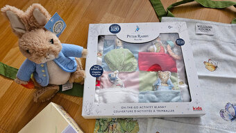 Peter Rabbit 4 ks set, detský uterák, aktivity deka, kuchyns - 4
