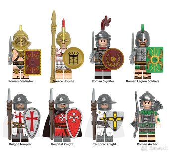 Figúrky Rytieri 2 (8ks) - typ lego, nové, nehrané - 4