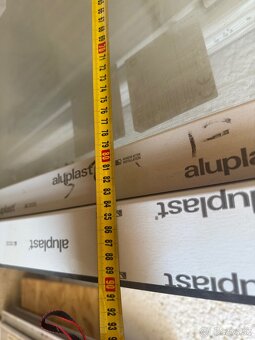 Balkónové dvere Aluplast (trojsklo, antracit/biela) - 4