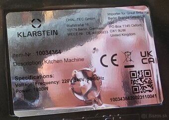 Kuchynský robot Klarstein - 4