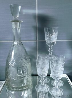 Krištáľová karafa, džbán - 4