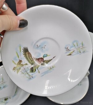 Alfred Meakin, šálky s podšálkami, porcelán - 4