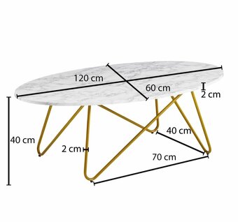 Oválne konferenčné stolíky  2 druhy - 4