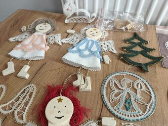 Paličkovaná čipka ozdoby, anjeli, vločky atď. - 4