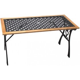 Záhradný stôl liatina/drevo Sonja - 4