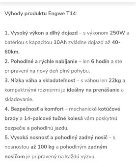 Elektrobicykel Engwe T 14 - 4
