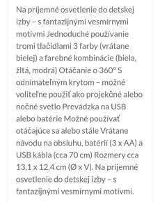 Nová lampa s projektorom, nabíjacia. - 4