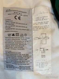 Pilčicke, porotiporezne pracovné nohavice monterky vel XL - 4
